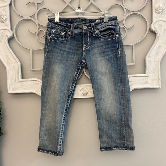 Miss Me Crop Jeans Size 14 Girls - Picture 4 of 7